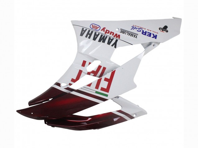 Carena Moto Yamaha YZF 600 R6 2006-2007 - Bianco Rosso Bordeaux Fiat Acer Yamalube