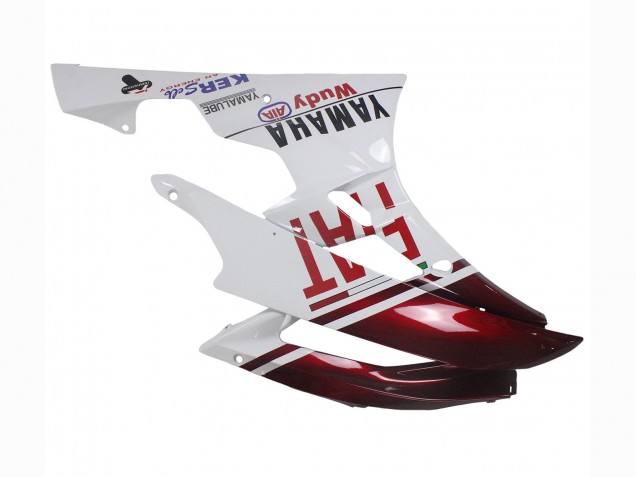 Carena Moto Yamaha YZF 600 R6 2006-2007 - Bianco Rosso Bordeaux Fiat Acer Yamalube