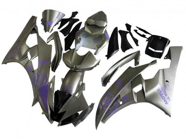 Carena Moto Yamaha YZF 600 R6 2006-2007 - Grigio Viola Motul