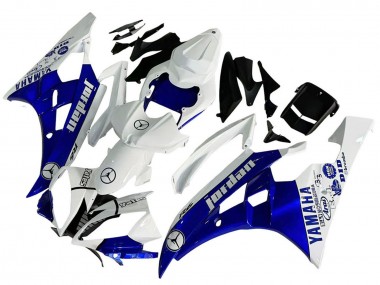 Carena Moto Yamaha YZF 600 R6 2006-2007 - Bianco Blu Jordan