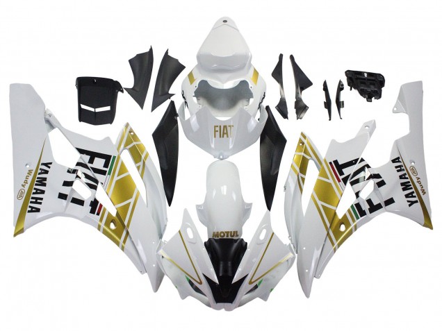 Carena Moto Yamaha YZF 600 R6 2006-2007 - Bianco Oro Nero Fiat
