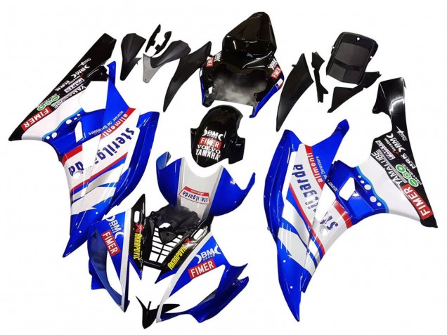 Carena Moto Yamaha YZF 600 R6 2006-2007 - Bianco Blu Nero Fimer Volvo Yamalube Sterilgarda
