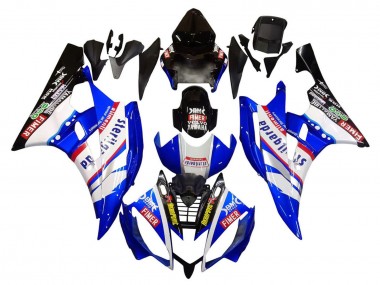 Carena Moto Yamaha YZF 600 R6 2006-2007 - Bianco Blu Nero Fimer Volvo Yamalube Sterilgarda
