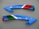 Carena Moto Yamaha YZF 600 R6 2006-2007 - Blu Verde Bianco Rosso Dunlop Michelin Motul