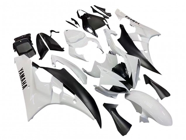 Carena Moto Yamaha YZF 600 R6 2006-2007 - Bianco Nero Opaco