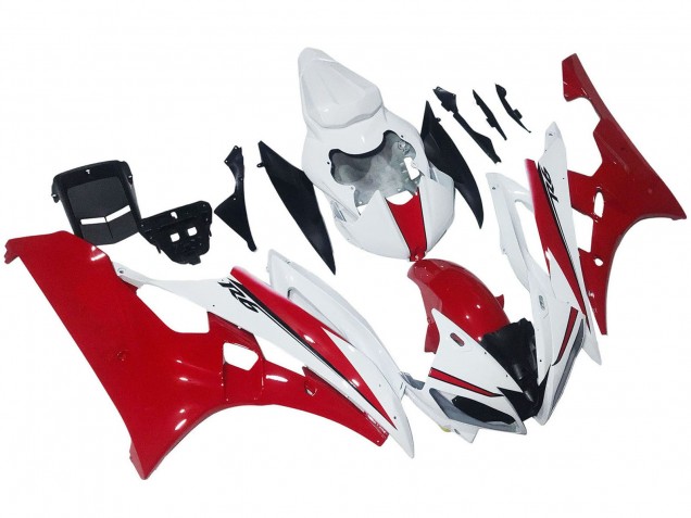 Carena Moto Yamaha YZF 600 R6 2006-2007 - Bianco Rosso