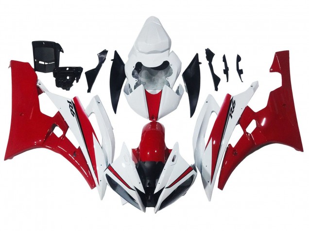 Carena Moto Yamaha YZF 600 R6 2006-2007 - Bianco Rosso