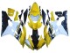 Carena Moto Yamaha YZF 600 R6 2006-2007 - Giallo Bianco Nero Lucido Motul
