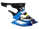 Carena Moto Yamaha YZF 600 R6 2006-2007 - Blu Neon Verde Nero Squalo