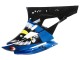 Carena Moto Yamaha YZF 600 R6 2006-2007 - Blu Neon Verde Nero Squalo