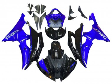 Carena Moto Yamaha YZF 600 R6 2008-2016 - Blu Nero Lucido