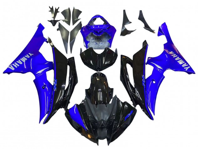 Carena Moto Yamaha YZF 600 R6 2008-2016 - Blu Nero Lucido