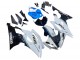 Carena Moto Yamaha YZF 600 R6 2008-2016 - Bianco Blu Nero Lucido