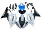 Carena Moto Yamaha YZF 600 R6 2008-2016 - Bianco Blu Nero Lucido