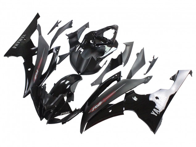 Carena Moto Yamaha YZF 600 R6 2008-2016 - Nero Lucido Nero Opaco