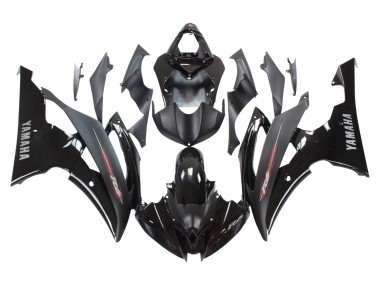 Carena Moto Yamaha YZF 600 R6 2008-2016 - Nero Lucido Nero Opaco