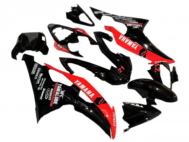 Carena Moto Yamaha YZF 600 R6 2008-2016 - Rosso Nero Lucido DENSO Yamalube 21