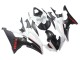 Carena Moto Yamaha YZF 600 R6 2008-2016 - Bianco Nero Opaco Rosso Decals