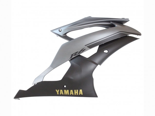 Carena Moto Yamaha YZF 600 R6 2008-2016 - Grigio Nero Opaco Oro Decals