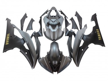 Carena Moto Yamaha YZF 600 R6 2008-2016 - Grigio Nero Opaco Oro Decals