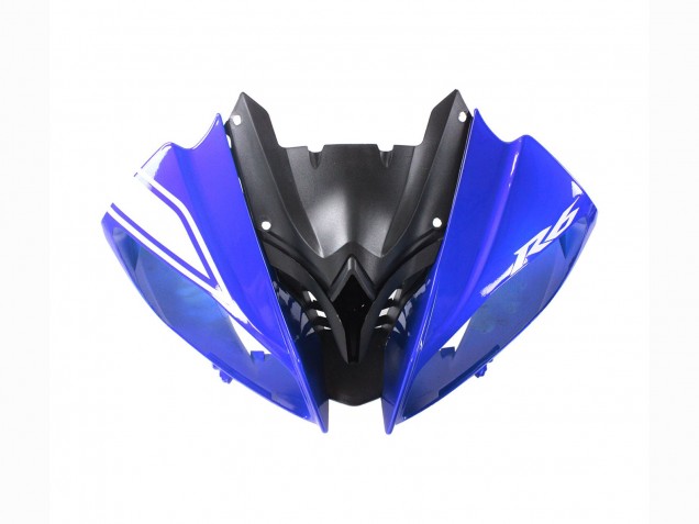 Carena Moto Yamaha YZF 600 R6 2008-2016 - Bianco Blu Nero Lucido