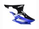 Carena Moto Yamaha YZF 600 R6 2008-2016 - Bianco Blu Nero Lucido