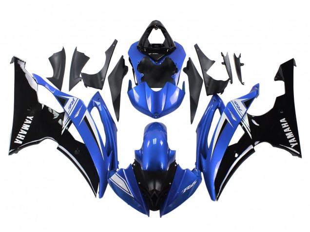 Carena Moto Yamaha YZF 600 R6 2008-2016 - Bianco Blu Nero Lucido