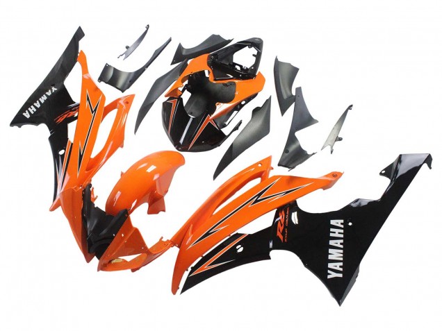 Carena Moto Yamaha YZF 600 R6 2008-2016 - Arancia Nero