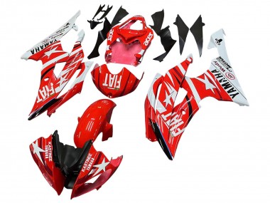 Carena Moto Yamaha YZF 600 R6 2008-2016 - Bianco Rosso Nero Fiat Acer