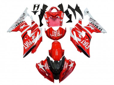 Carena Moto Yamaha YZF 600 R6 2008-2016 - Bianco Rosso Nero Fiat Acer