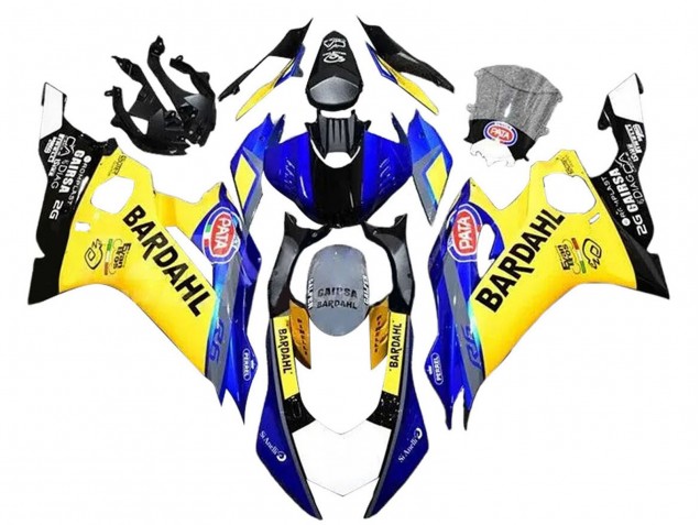 Carena Moto Yamaha YZF 600 R6 2008-2016 - Giallo Blu Nero Bardahl