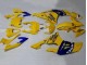 Carena Moto Yamaha YZF 600 R6 2008-2016 - Giallo Blu Cammello Motul Michelin