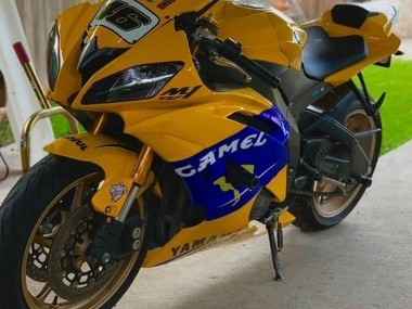 Carena Moto Yamaha YZF 600 R6 2008-2016 - Giallo Blu Cammello Motul Michelin