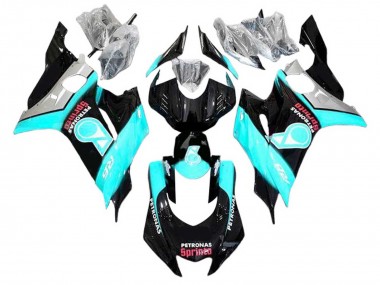 Carena Moto Yamaha YZF 600 R6 2008-2016 - Azzurro Chiaro Nero Lucido Petronas