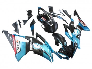 Carena Moto Yamaha YZF 600 R6 2008-2016 - Azzurro Chiaro Nero Opaco Petronas ENEOS
