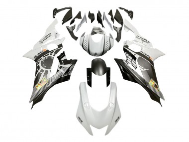 Carena Moto Yamaha YZF 600 R6 2017-2023 - Bianco Grigio Nero Opaco ENEOS Semakin Didepan