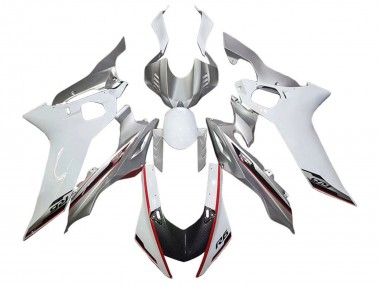 Carena Moto Yamaha YZF 600 R6 2017-2023 - Argento Bianco Rosso Nero
