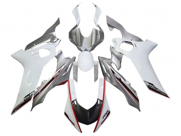 Carena Moto Yamaha YZF 600 R6 2017-2023 - Argento Bianco Rosso Nero
