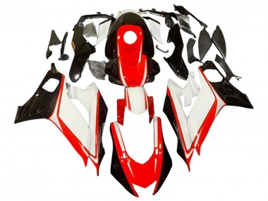 Carena Moto Yamaha YZF 600 R6 2017-2023 - Bianco Rosso Nero Lucido