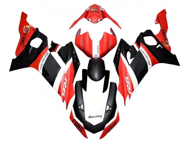 Carena Moto Yamaha YZF 600 R6 2017-2023 - Rosso Bianco Nero Opaco