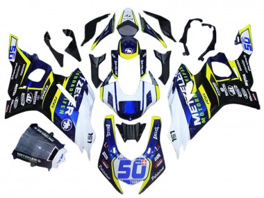 Carena Moto Yamaha YZF 600 R6 2017-2023 - Bianco Giallo Blu