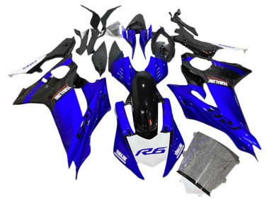 Carena Moto Yamaha YZF 600 R6 2017-2023 - Blu Nero Bianco
