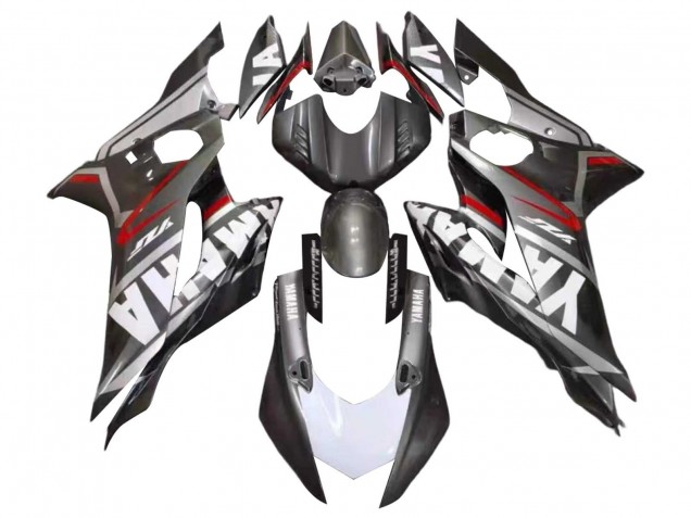 Carena Moto Yamaha YZF 600 R6 2017-2023 - Nero Opaco Bianco Rosso