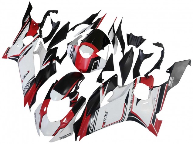 Carena Moto Yamaha YZF 600 R6 2017-2023 - Bianco Rosso Nero Semakin Didepan