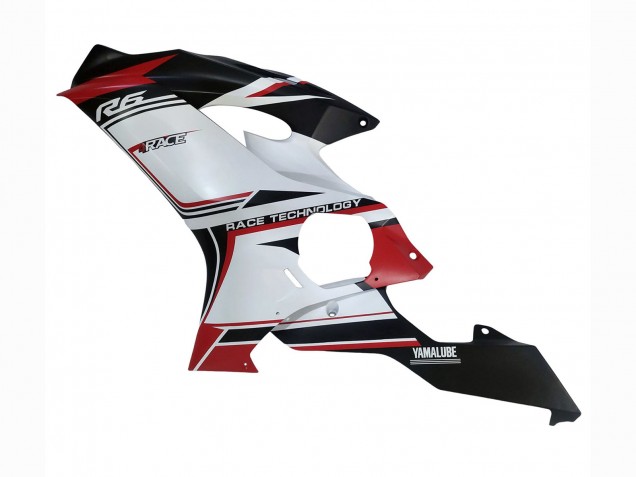 Carena Moto Yamaha YZF 600 R6 2017-2023 - Bianco Rosso Nero Semakin Didepan