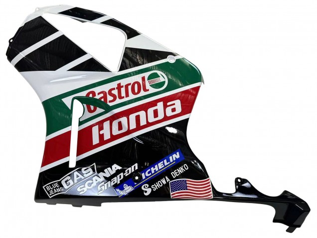 Carena Moto Honda VTR1000 2000-2006 - Bianco Rosso Verde Nero Lucido Castrol