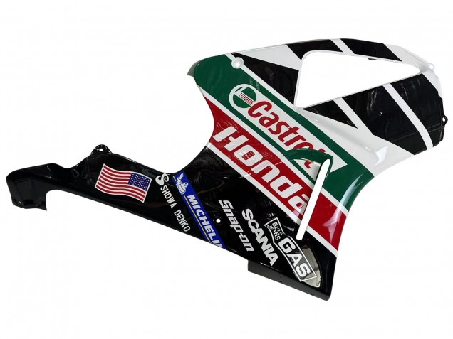 Carena Moto Honda VTR1000 2000-2006 - Bianco Rosso Verde Nero Lucido Castrol