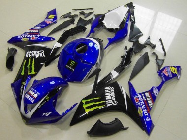 Carena Moto Yamaha YZF R1 2007-2008 - Bianco Blu Nero Verde Mostro