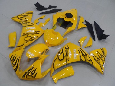 Carena Moto Yamaha YZF R1 2009-2011 - Giallo Nero Fiamma