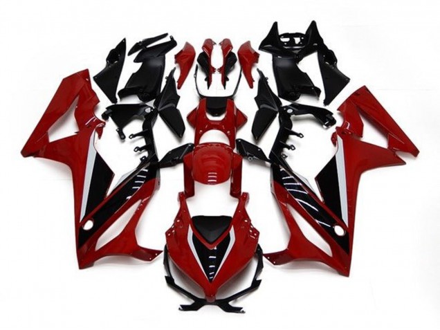 Carena Moto Honda CBR650R 2021-2023 - Rosso Bordeaux Nero Lucido